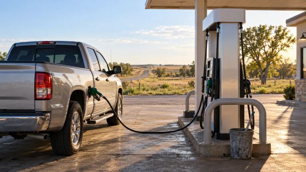 How much is the cost in gas per gallon in Oklahoma?